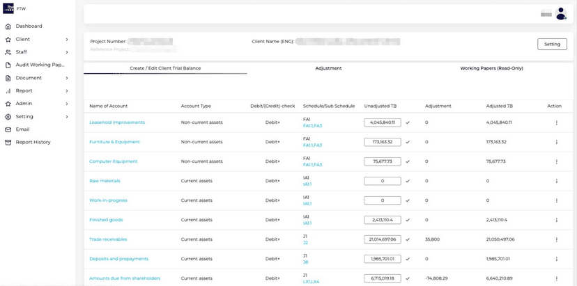 審計師樓訂製系統