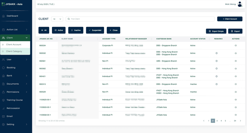 投資銀行訂製系統